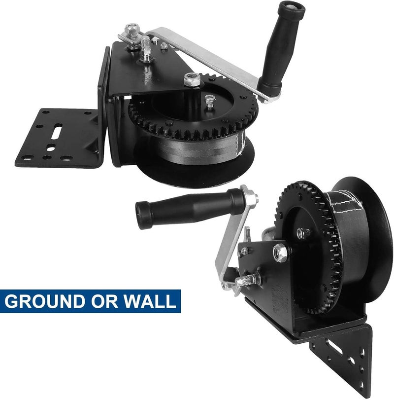 AKOLAFE Universal Winch Mount Bracket, Heavy Duty Right Angle Mounting Winch Bracket, 3/16 Inch Thick Solid Steel Hand Winch Bracket Winch Mounting Plate for Trailers, ATV, Trucks & Vehicle - Image 3